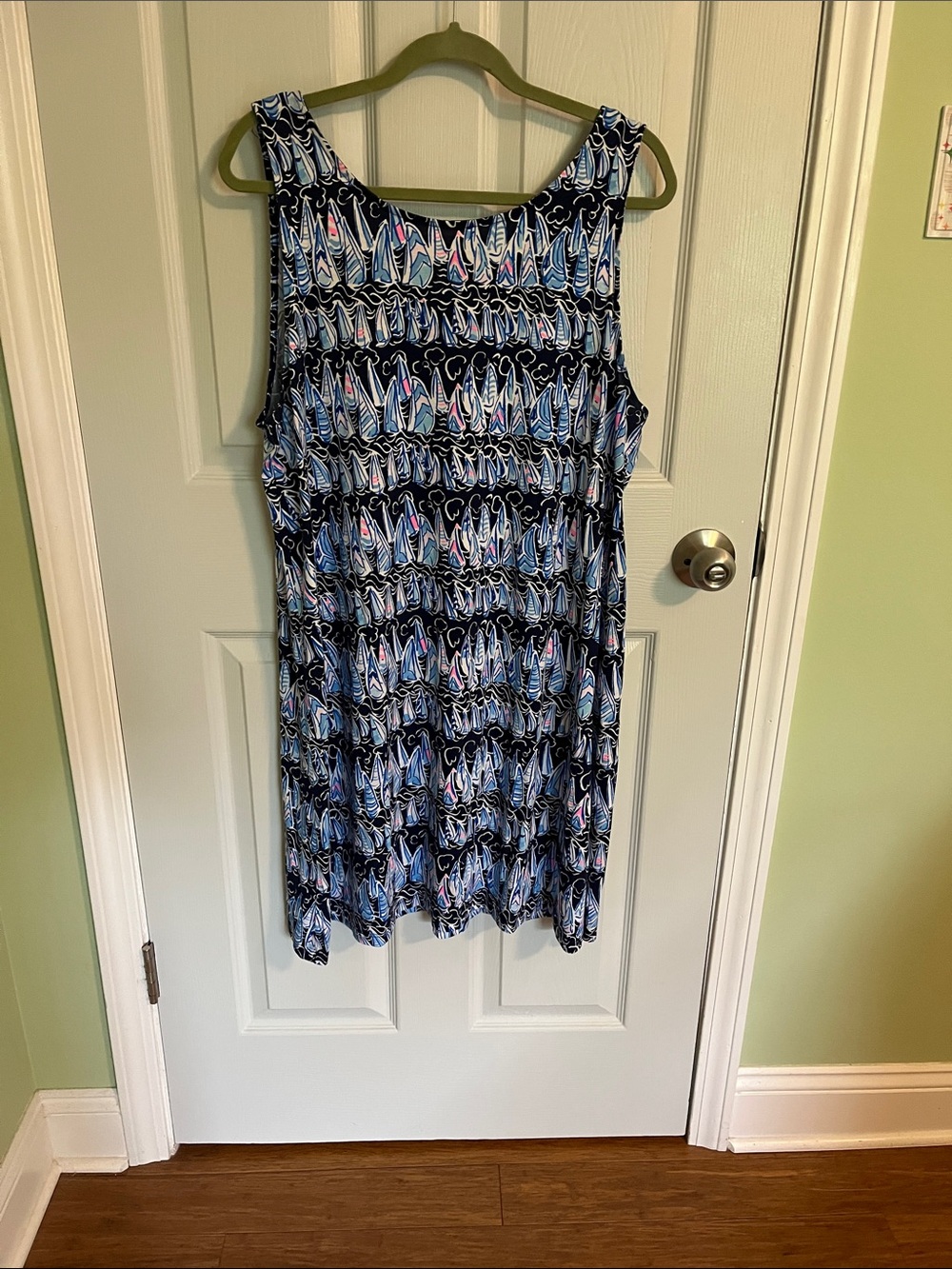 Lilly Pulitzer Navy, Blue & Pink Printed Sleeveless Dress